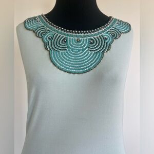 MOSCHINO beaded neckline mini dress size 6